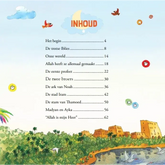 Table of contents pagina van het Bedtijd Koran Verhalenboek met hartverwarmende verhalen